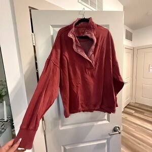 Aerie Red Sweatshirt